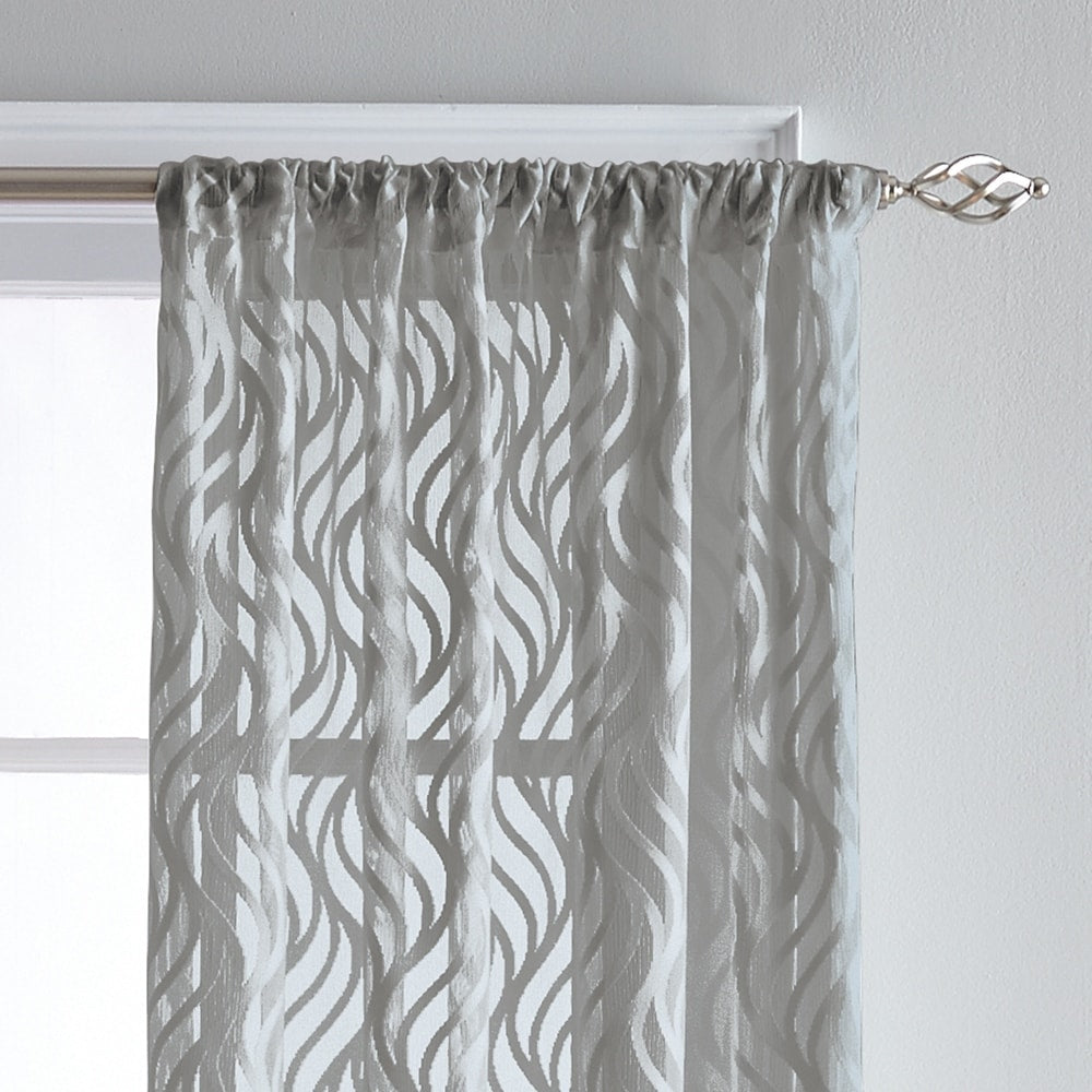 Lyric Rod Pocket Sheer Curtain Panel