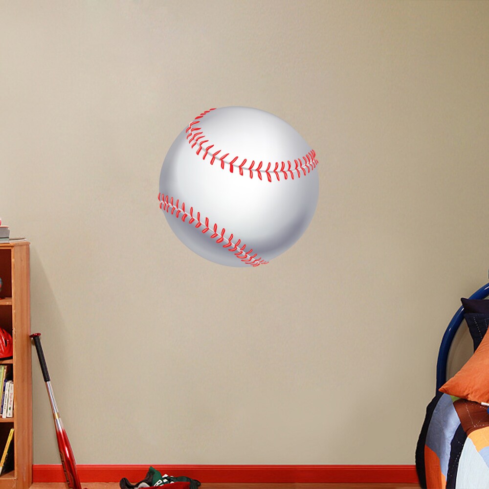 Printed Baseball Wall Decal