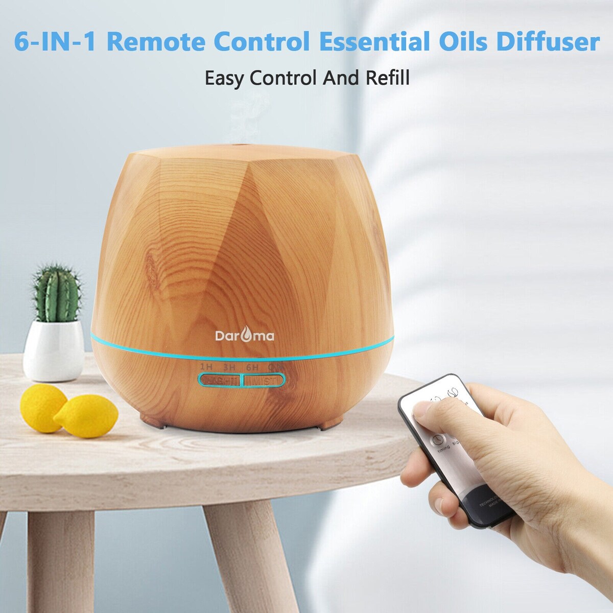 550ml 5 in 1 Essential Oil Diffuser & Humidifier