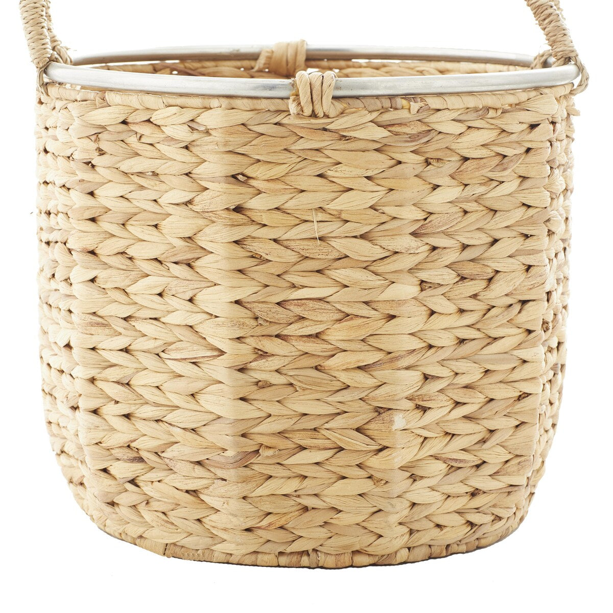 Seagrass Handmade Decorative and Functional Storage Basket with Handles - Set of 2 Light Brown - Roche River Decor