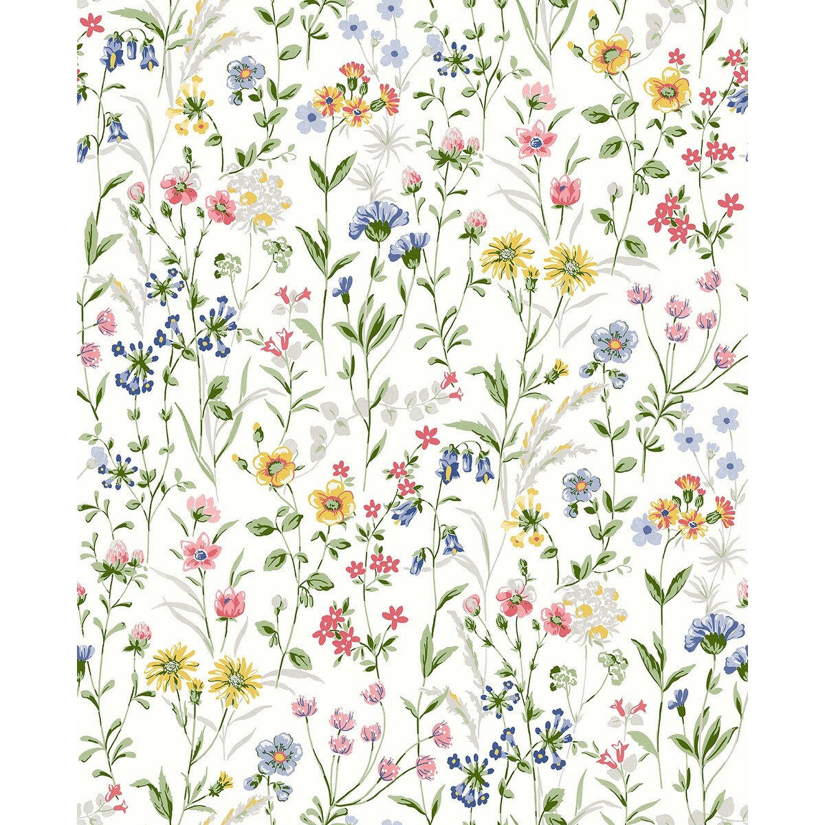 NextWall Wildflowers Peel and Stick Wallpaper