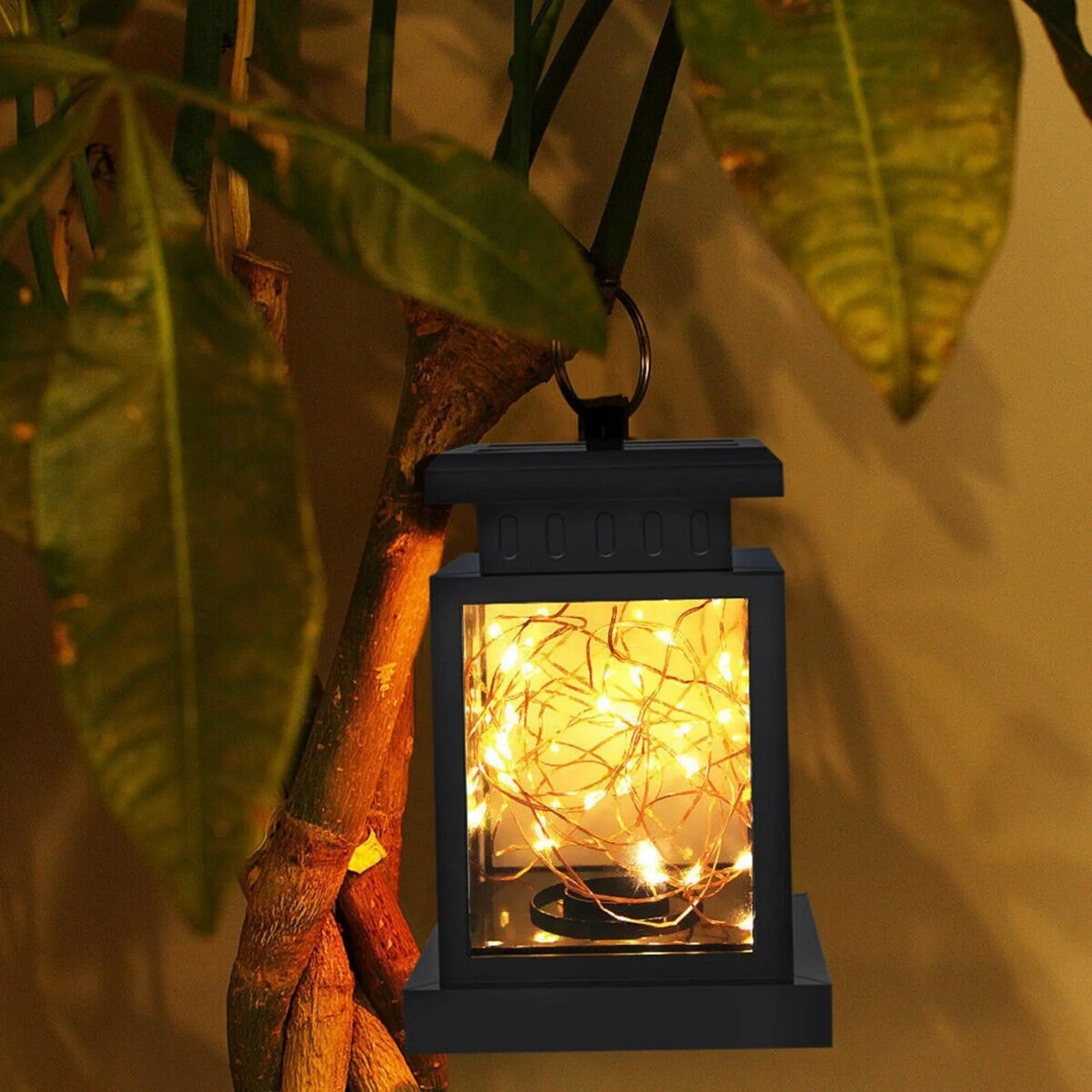 Solar Lantern Hanging Light LED Waterproof Yard Outdoor Yard Lamp