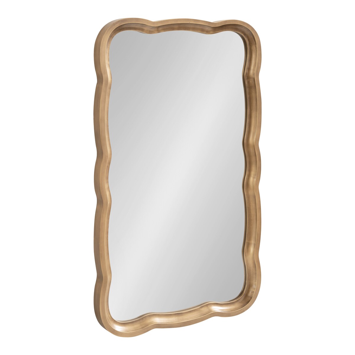 Kate and Laurel Hatherleigh Scallop Wood Wall Mirror