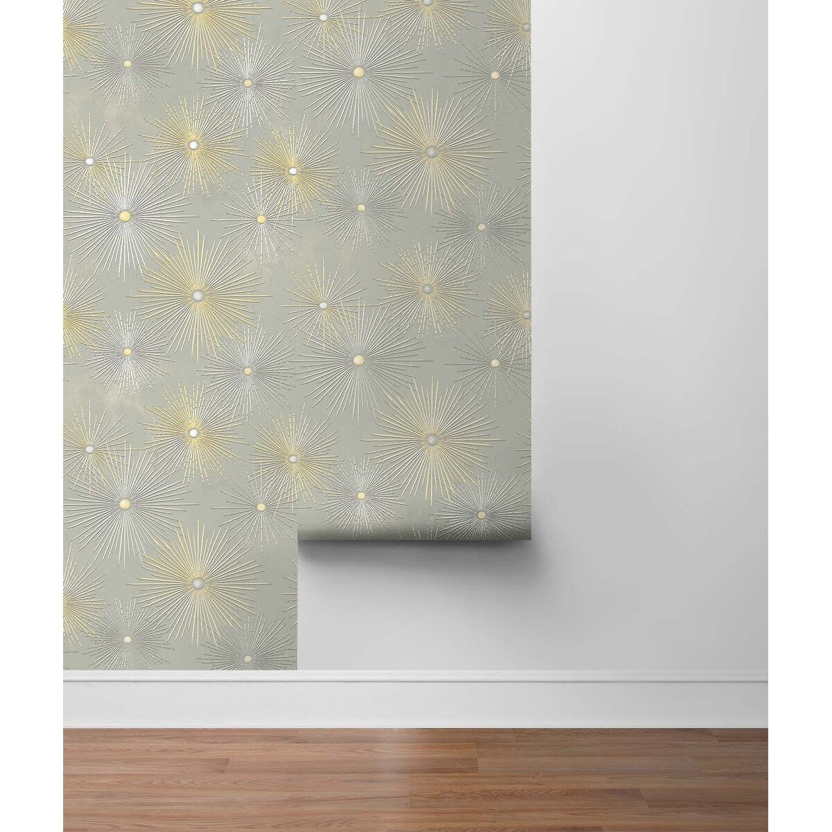 NextWall Starburst Geo Peel and Stick Wallpaper