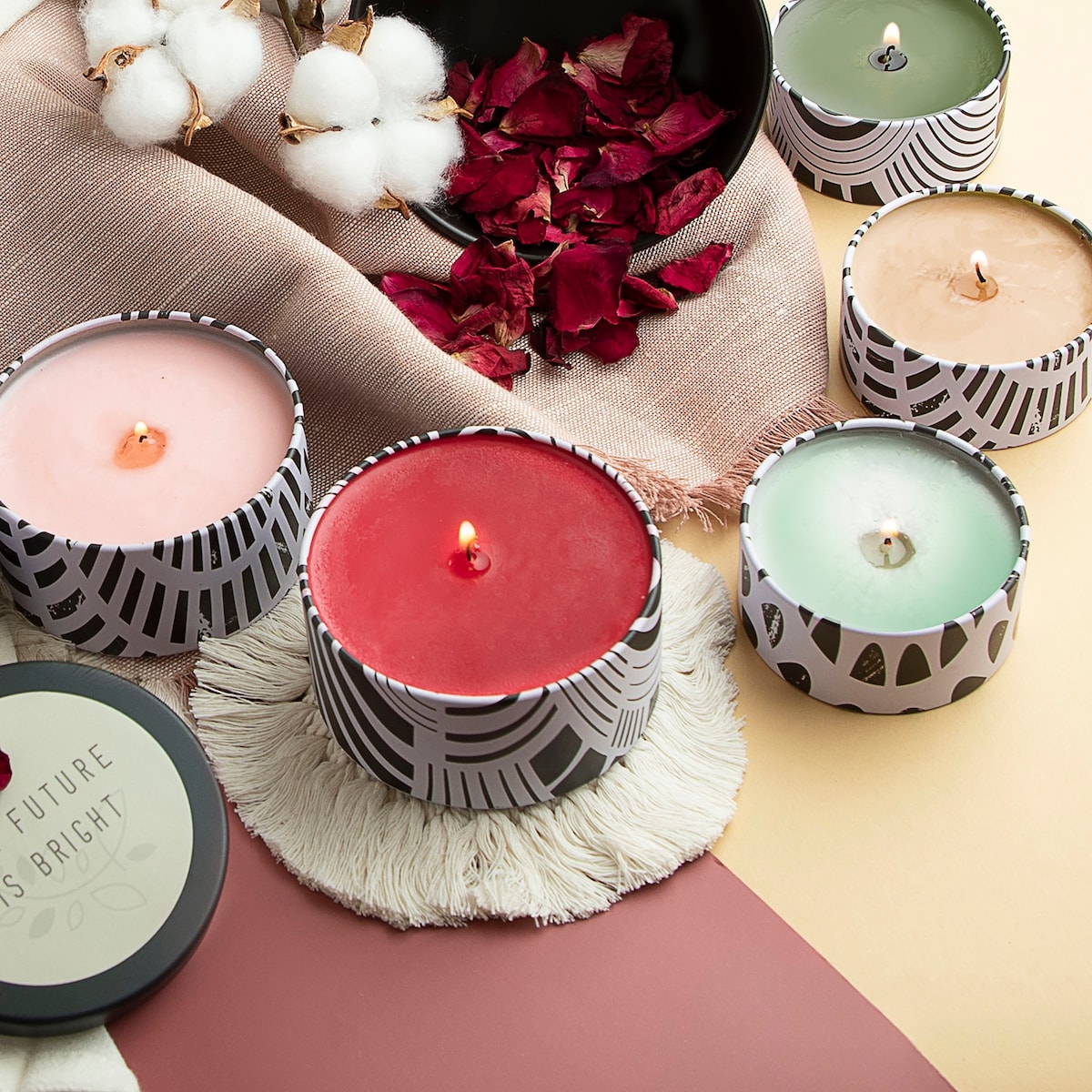 Hearth & Harbor Candle Tins - Candle Jars for Making Candles - DIY Candle Containers with Lids