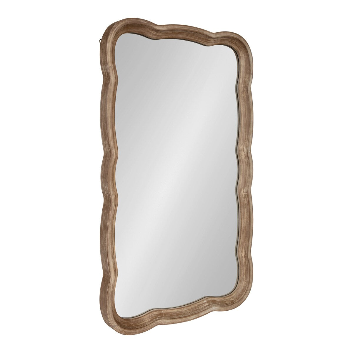 Kate and Laurel Hatherleigh Scallop Wood Wall Mirror