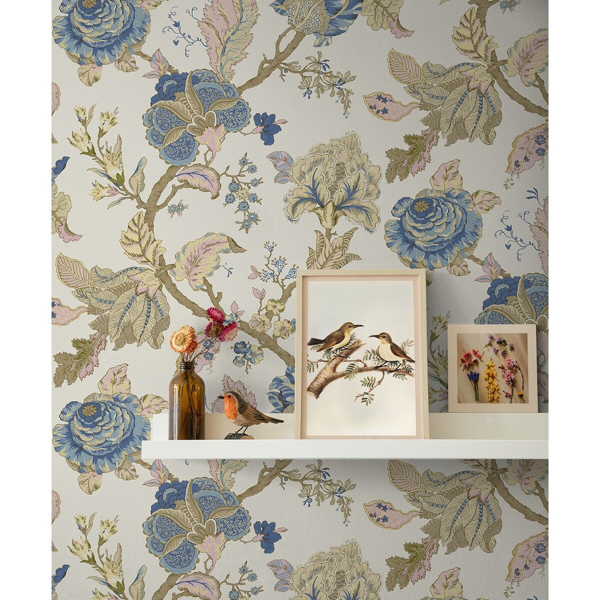 NextWall Kianna Jacobean Peel and Stick Wallpaper