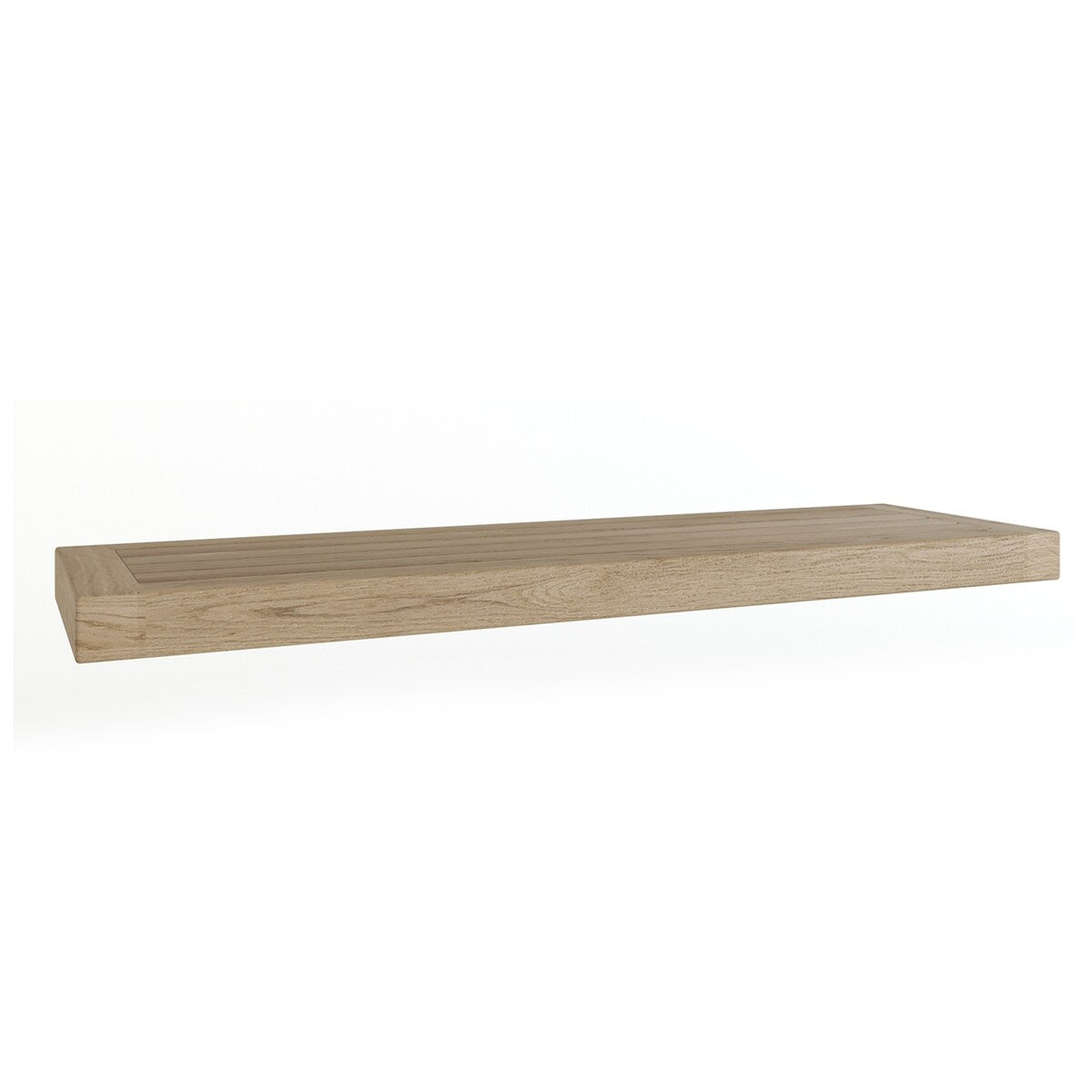 Moa Floating Teak Wall Shelf