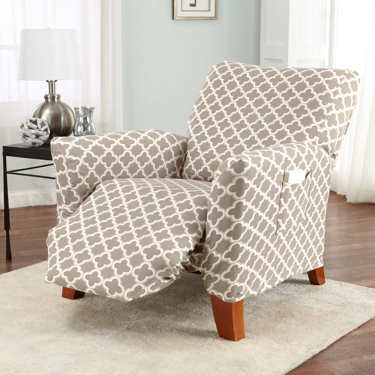 Premium Stretch Printed Recliner Slipcover