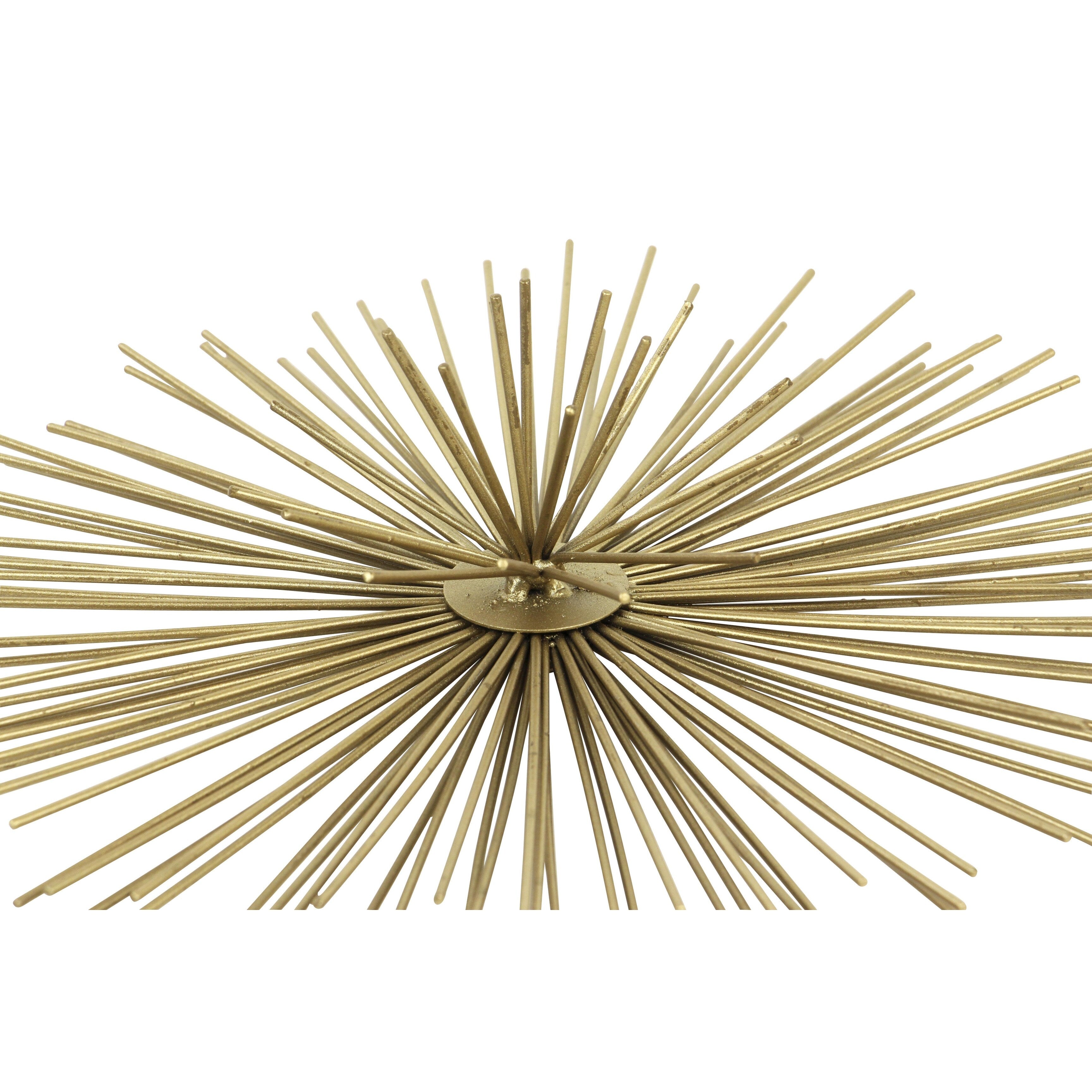 Metal Starburst 3D Home Wall Decor - Set of 3 Gold or Silver - CosmoLiving by Cosmopolitan