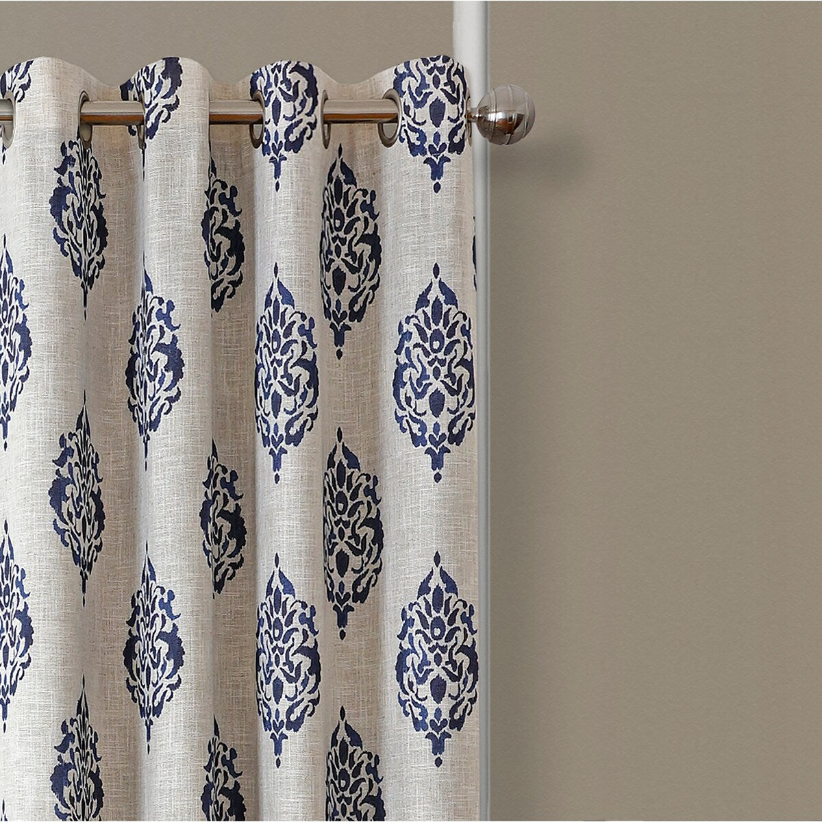 Navara Medallion Room Darkening Window Curtain