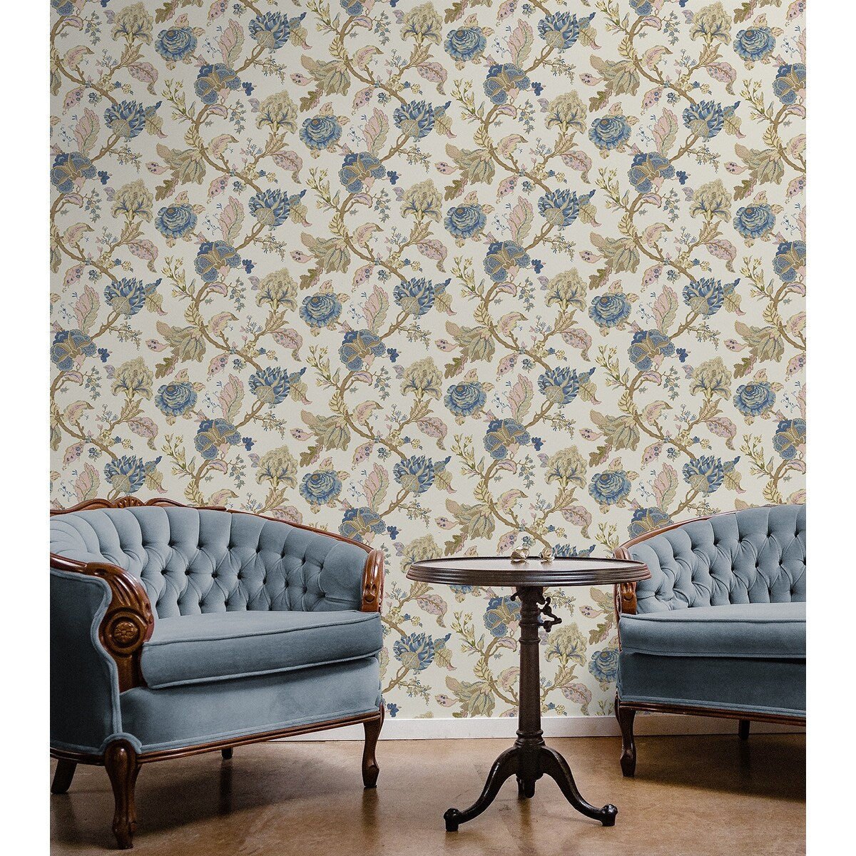 NextWall Kianna Jacobean Peel and Stick Wallpaper