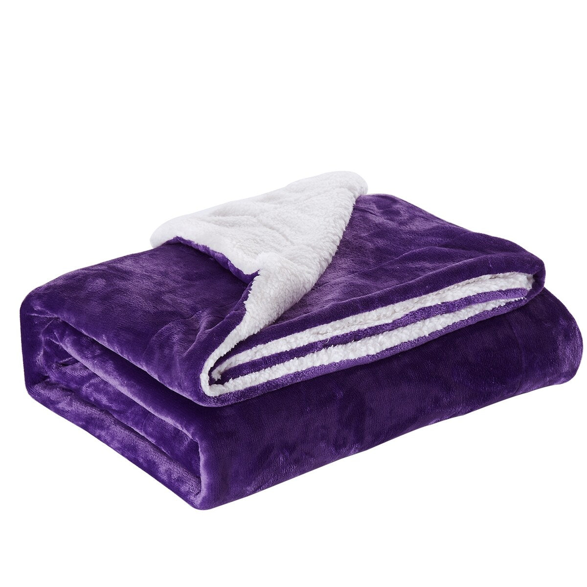 Plush Sherpa Fleece Throw Blanket Double-Sided Blanket for Couch Sofa