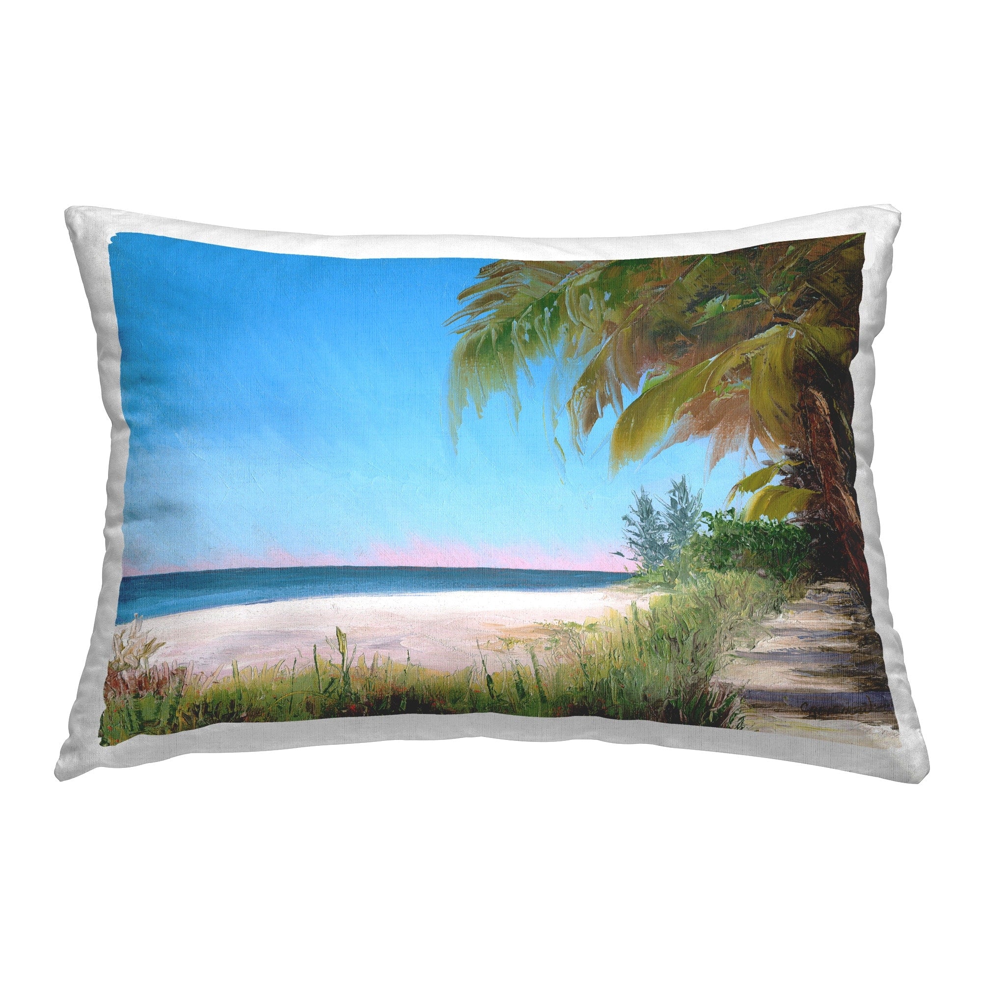 Stupell Tropical Shady Path Decorative Printed Throw Pillow Design by Christine Reichow