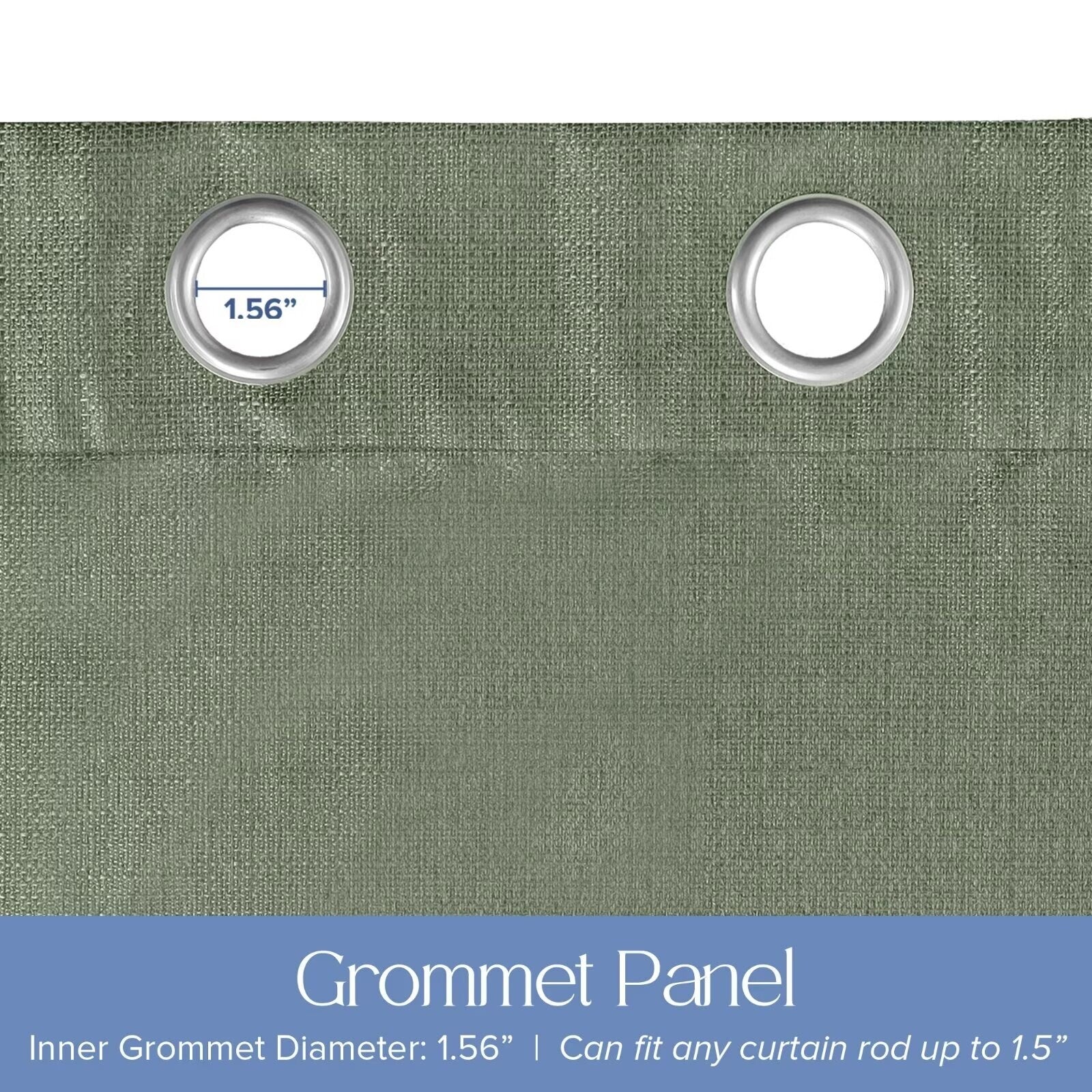 Textured Grid 100% Blackout Grommet Curtain Pair(2 Panels)