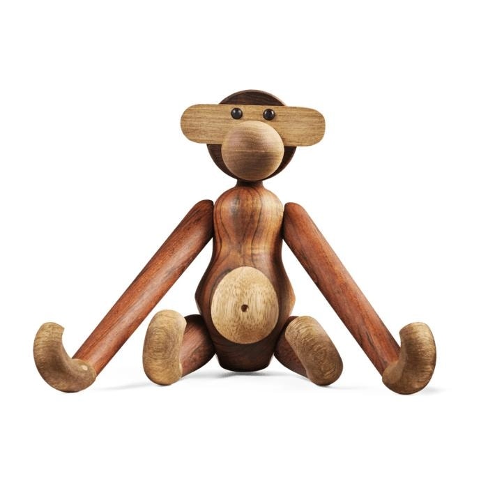 Kay Bojesen Monkey, Teak/Limba, Medium - H: 11