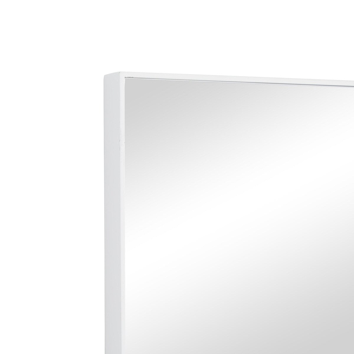 Wood Room Wall Mirror with Thin Minimalistic Frame - Black, White or Gold - Roche River Decor