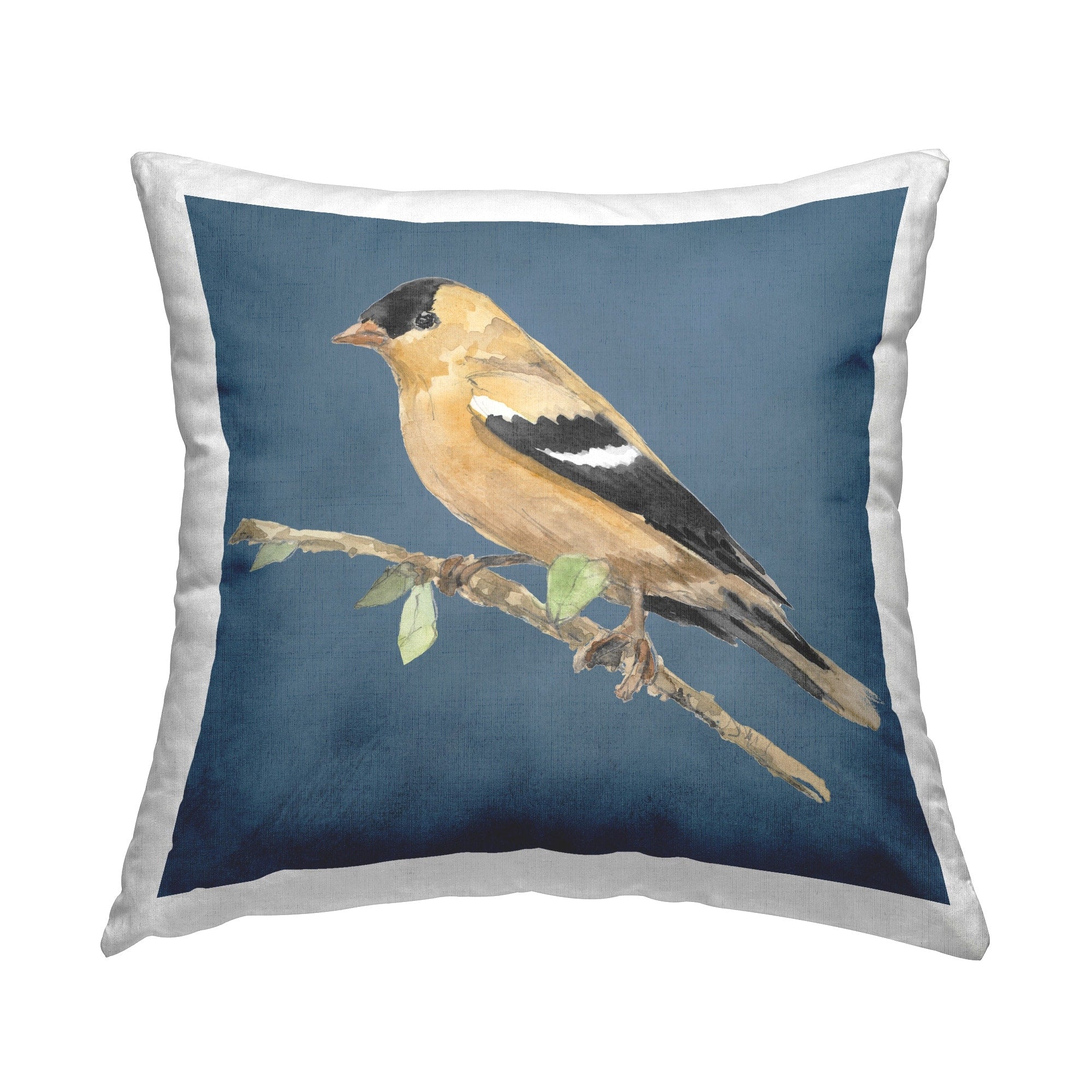 Stupell Traditional Yellow Bird Decorative Printed Throw Pillow Design by Lanie Loreth