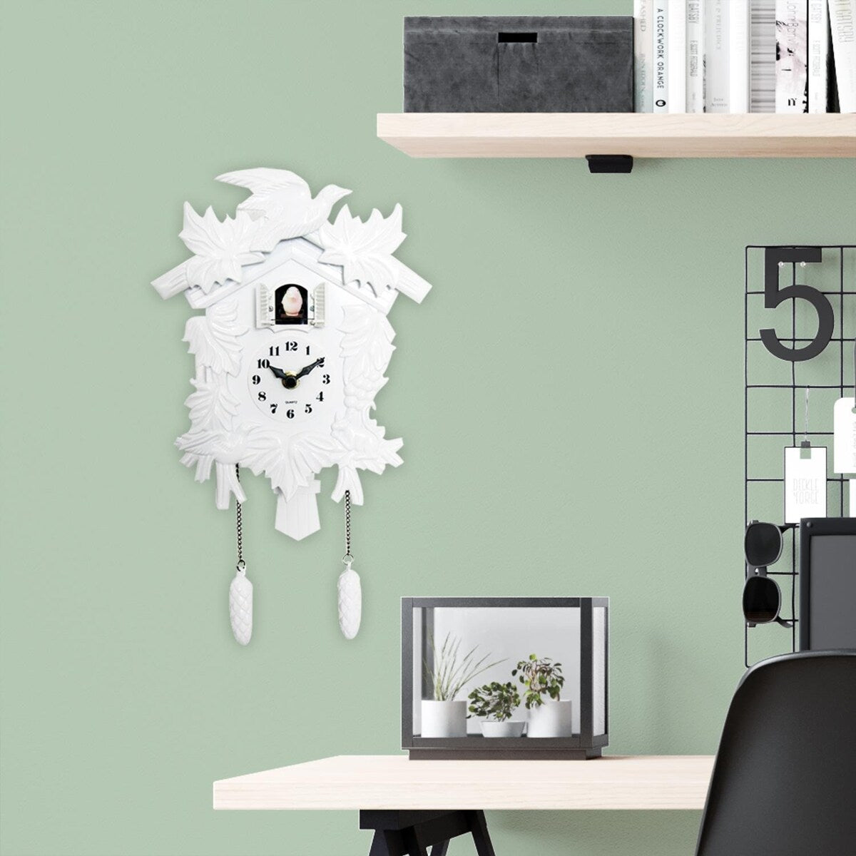 Walplus White Cuckoo Clock DIY Art Home Decoration Home Decor Idea