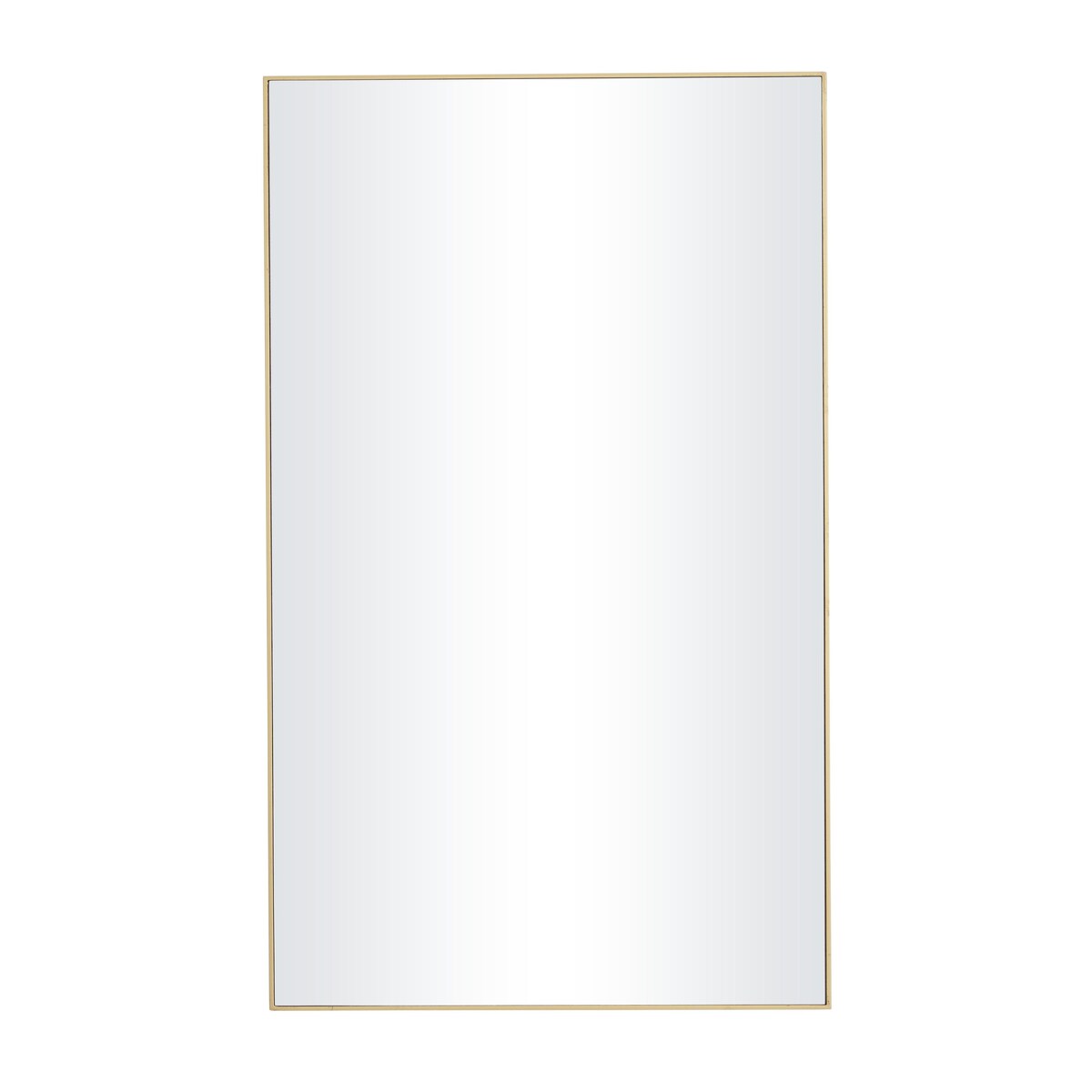 Wood Room Wall Mirror with Thin Minimalistic Frame - Black, White or Gold - Roche River Decor