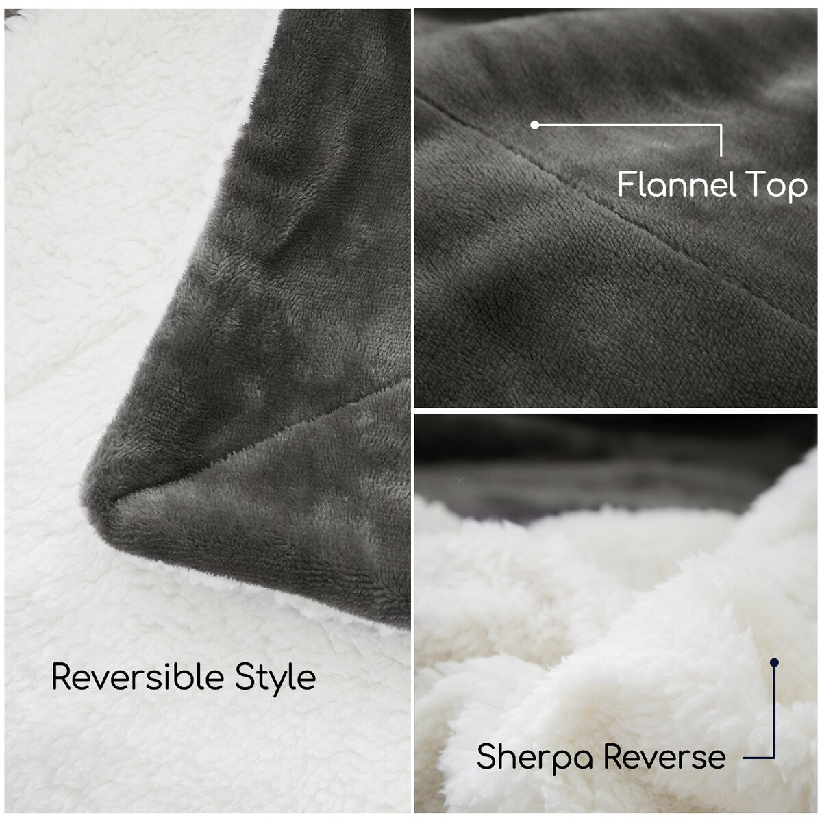 Plush Sherpa Fleece Throw Blanket Double-Sided Blanket for Couch Sofa