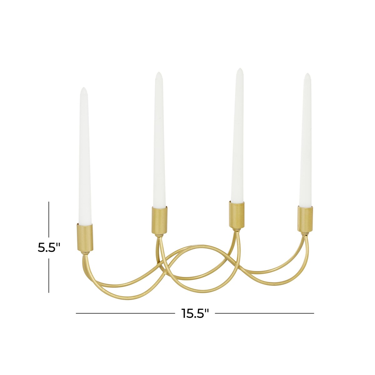 Metal Candelabra - Gold - CosmoLiving by Cosmopolitan