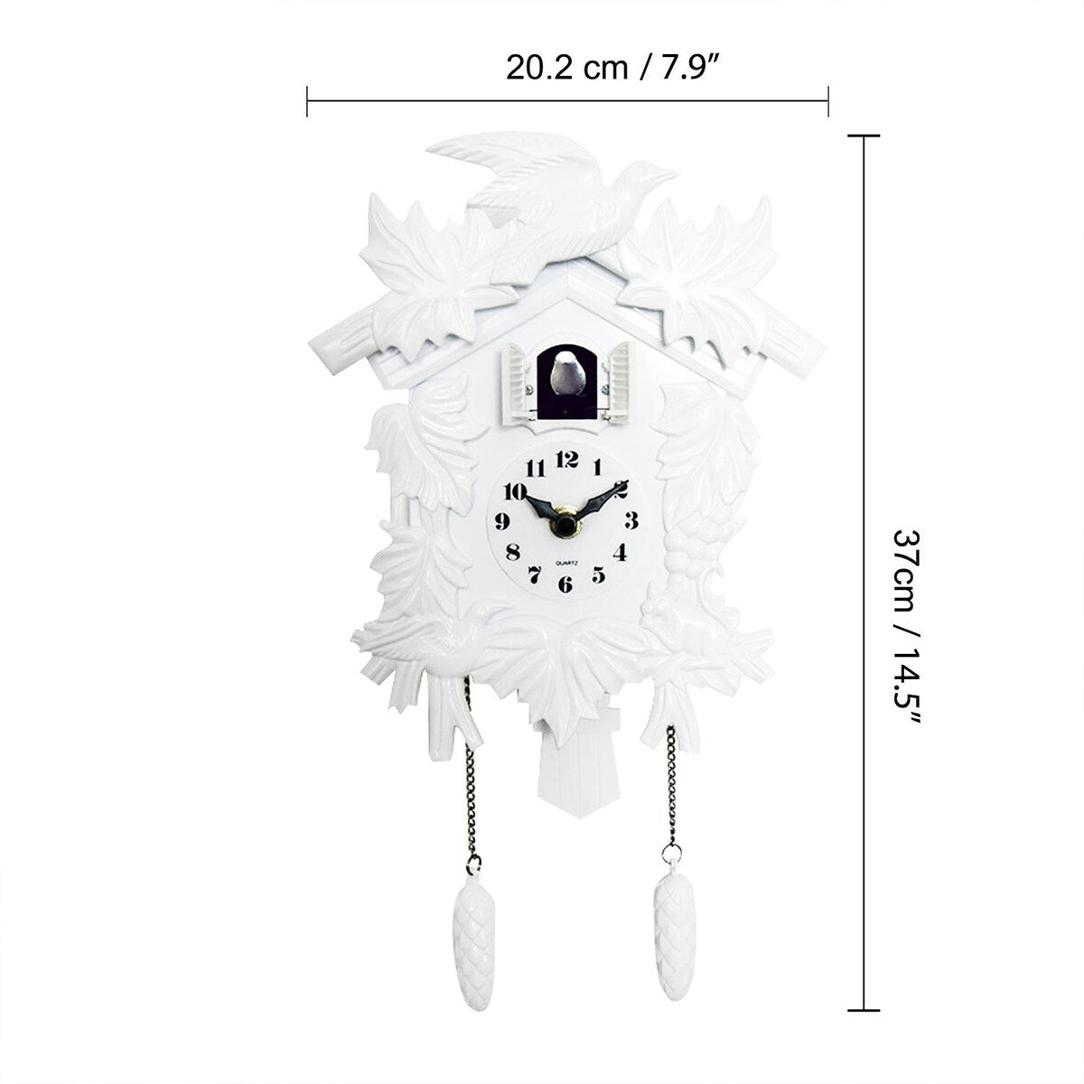 Walplus White Cuckoo Clock DIY Art Home Decoration Home Decor Idea