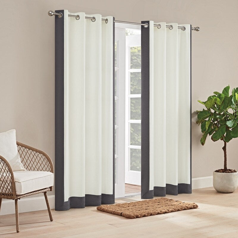 Waverly Sun n Shade Hampton Border Indoor/Outdoor Grommet Panel