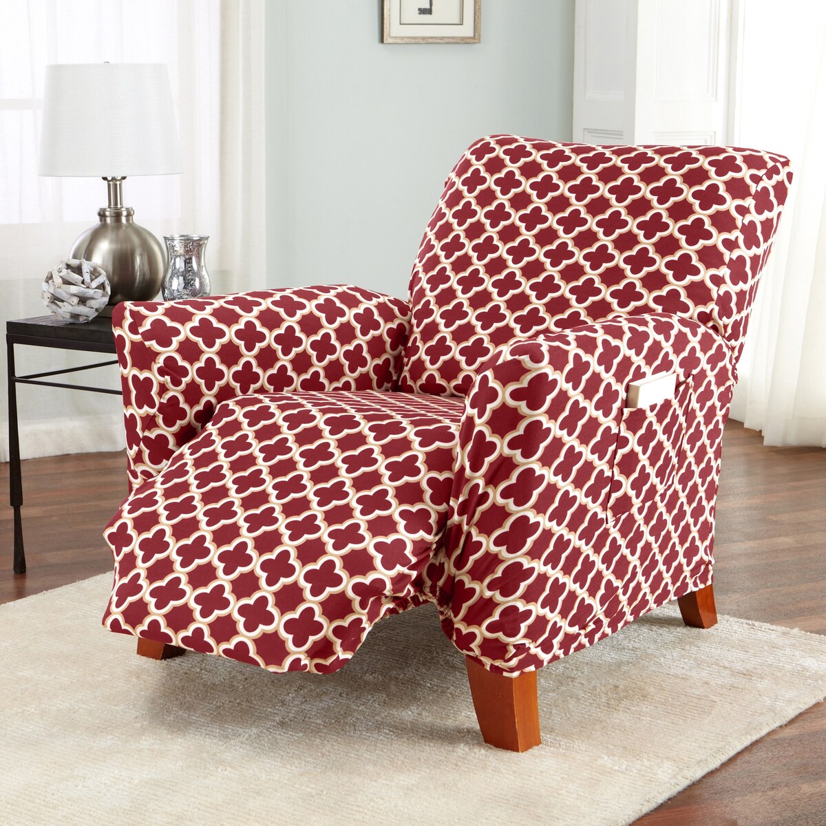 Premium Stretch Printed Recliner Slipcover