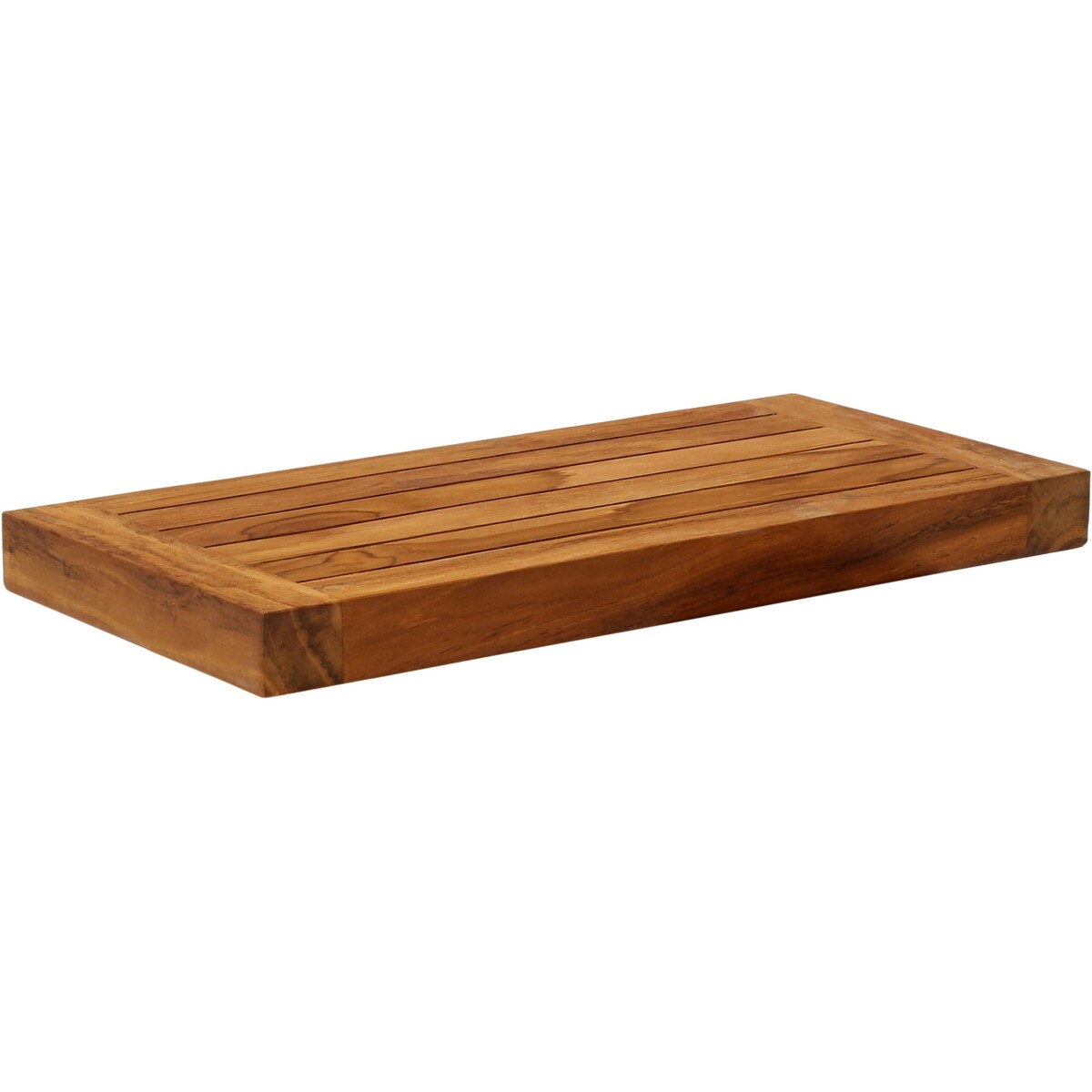 Moa Floating Teak Wall Shelf