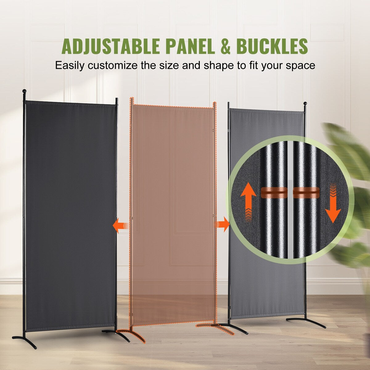 VEVOR Room Divider Folding Privacy Screens Divider Stand