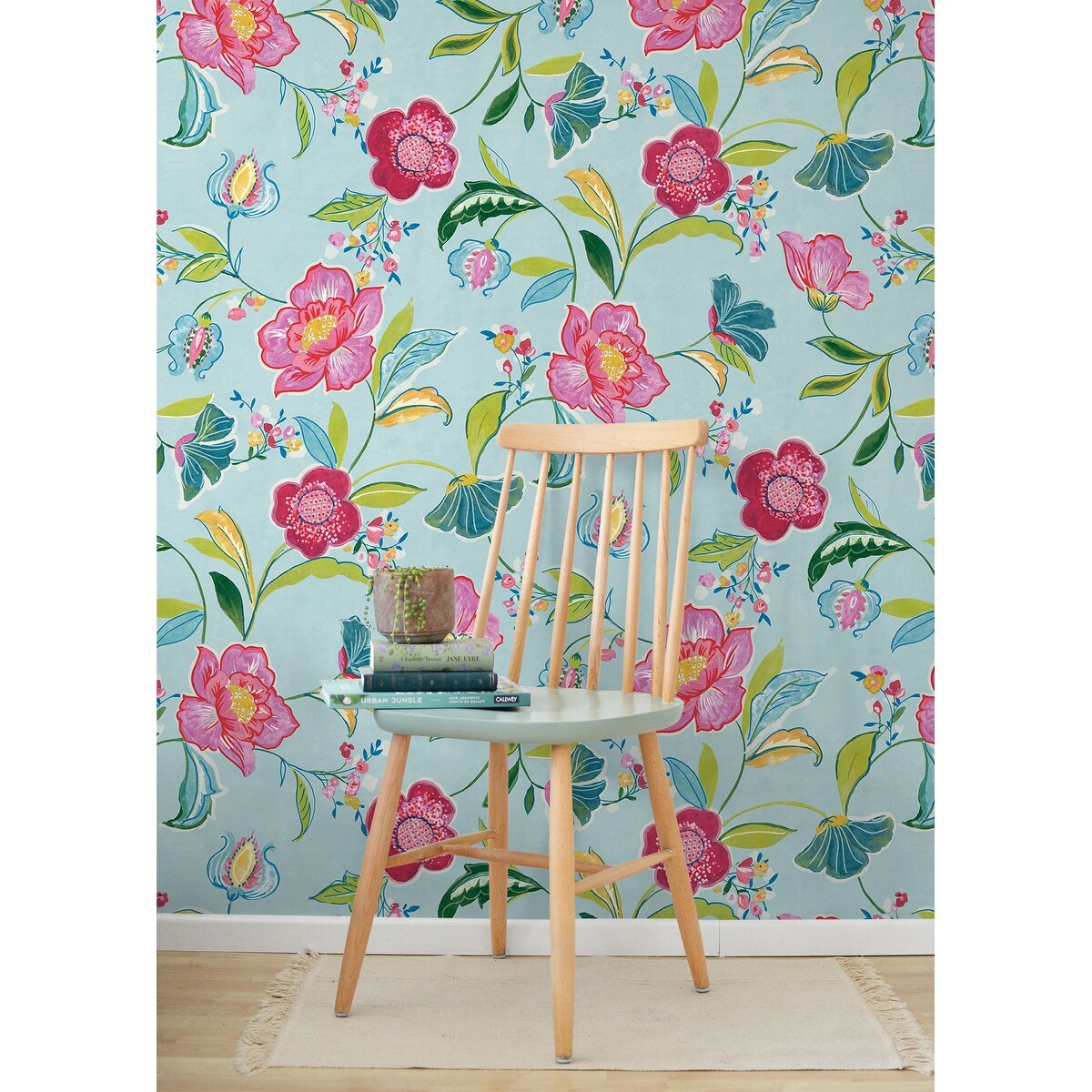 NextWall Painterly Floral Peel and Stick Wallpaper