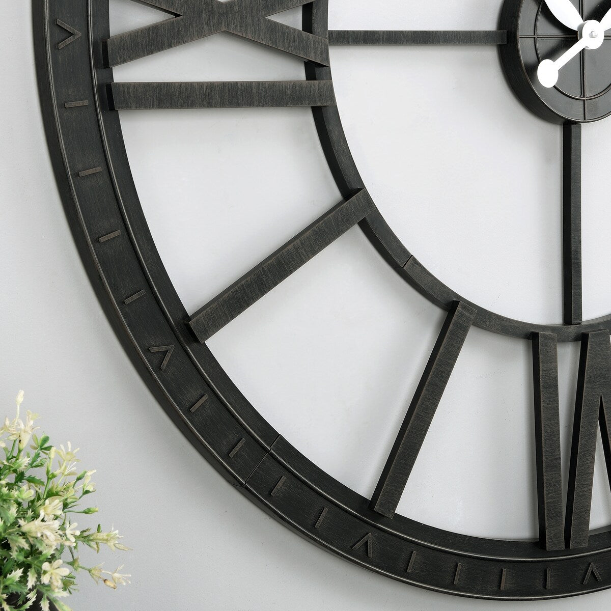 FirsTime & Co. Big Time Modern Roman Numeral Wall Clock