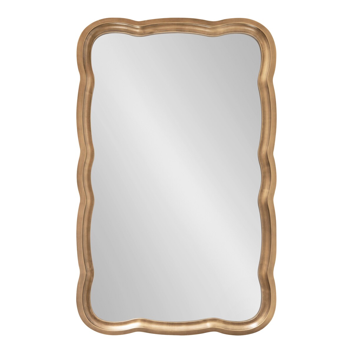 Kate and Laurel Hatherleigh Scallop Wood Wall Mirror