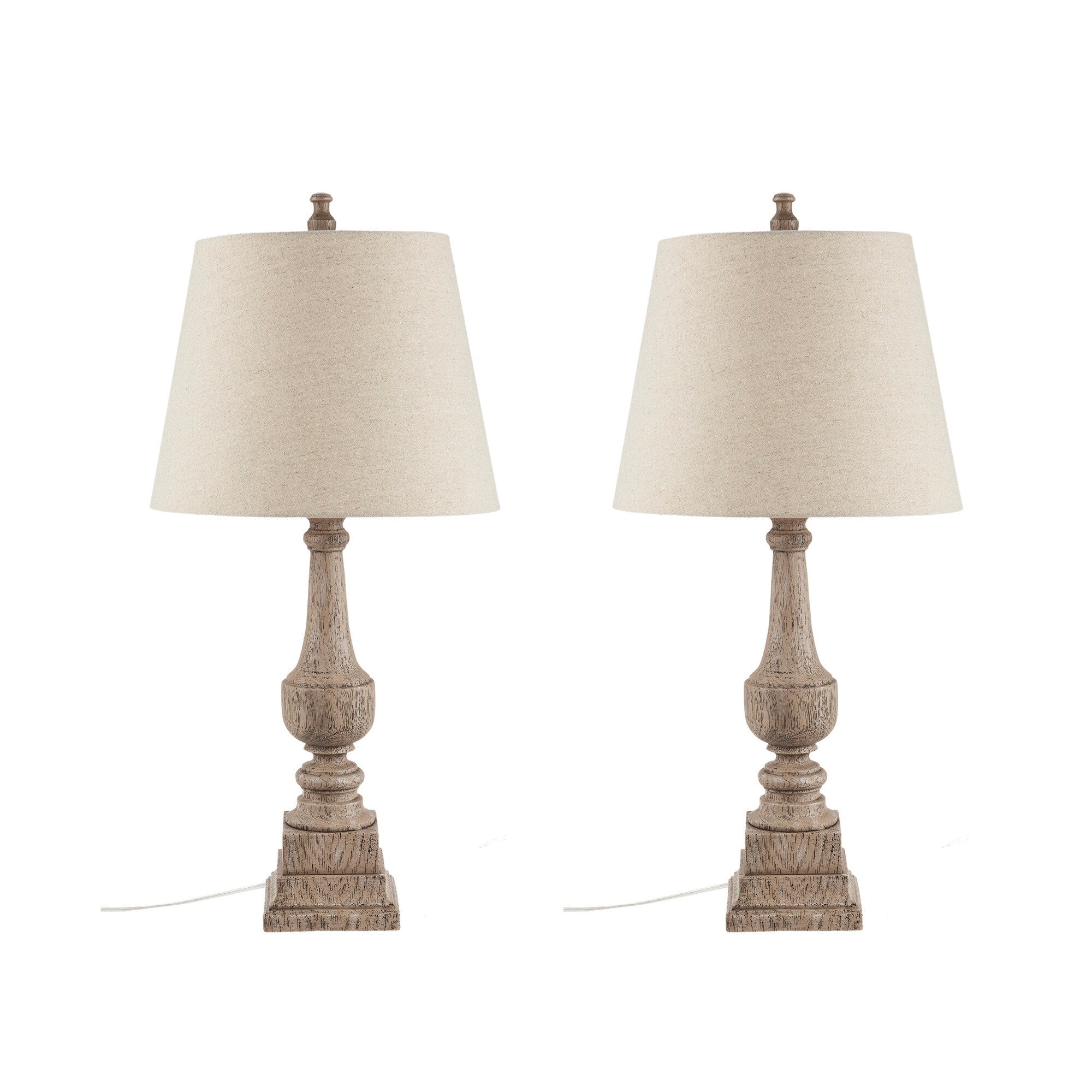 Martha Stewart Provencal 29H Resin Table Lamp Set of 2