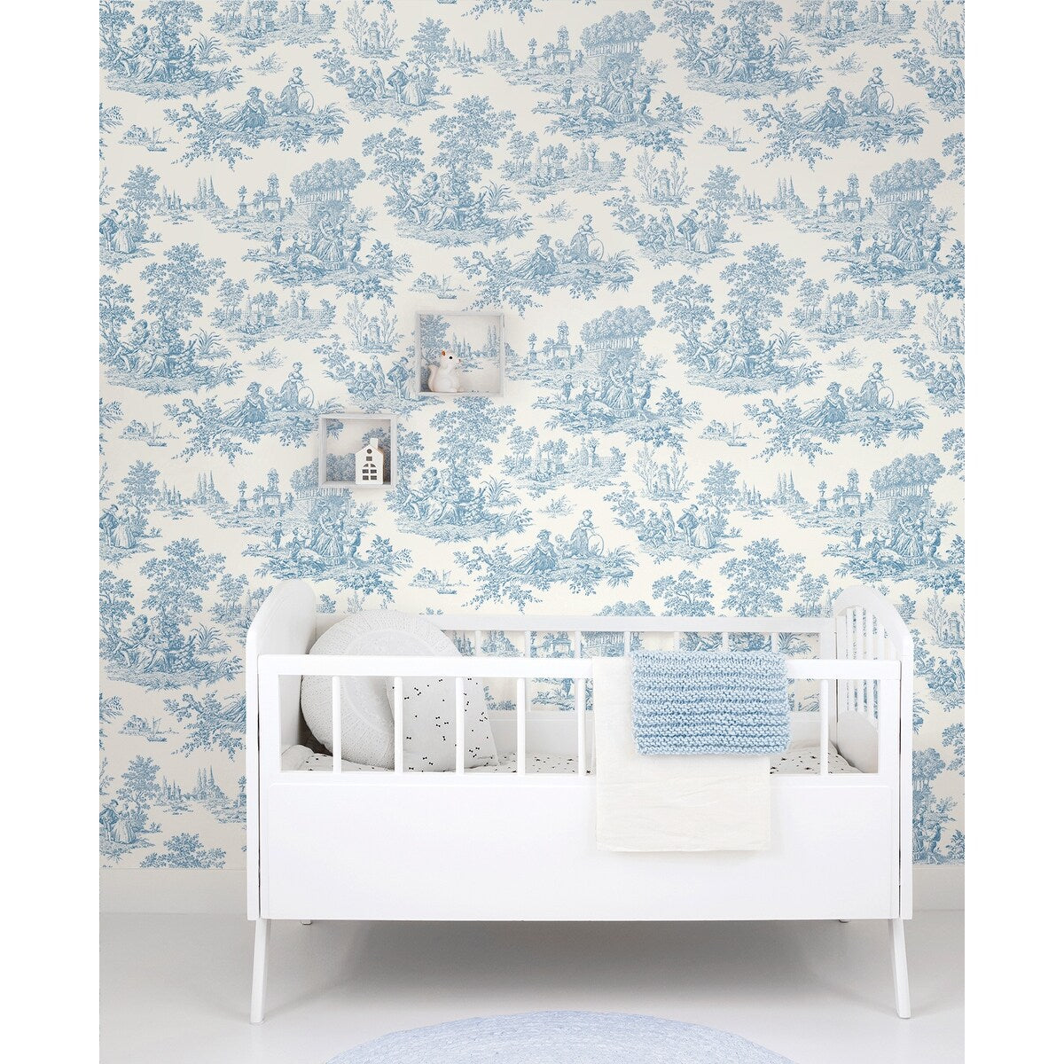 NextWall Chateau Toile Peel and Stick Wallpaper