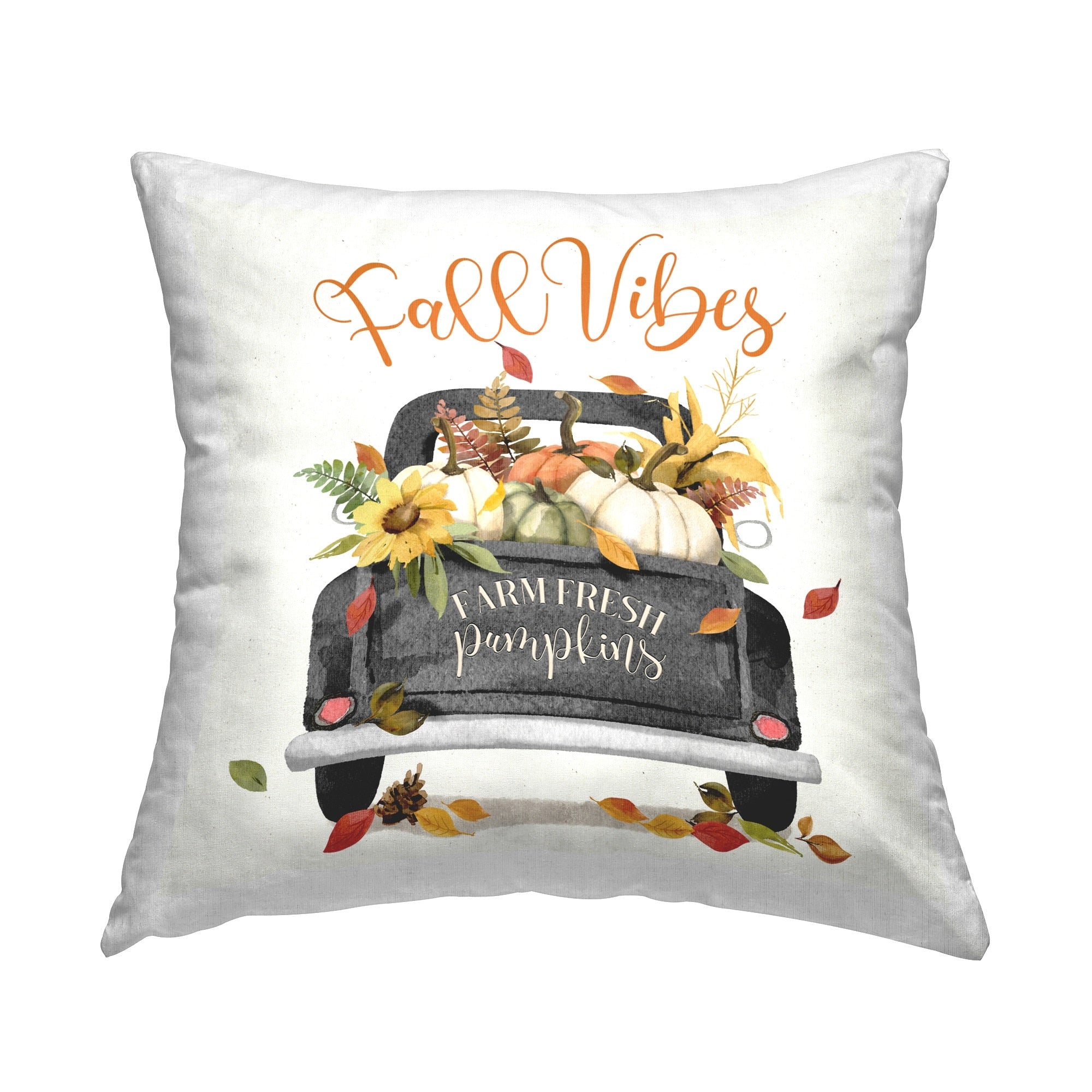 Stupell Fall Vibes Truck Decorative Printed Throw Pillow Design by Deane Beesley