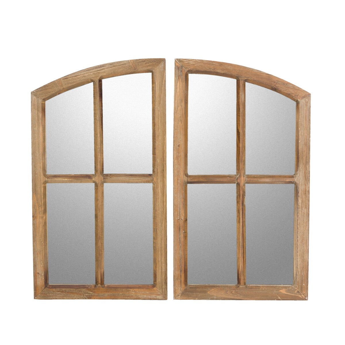 Jolene Arched Window Pane Mirrors (Set of 2)