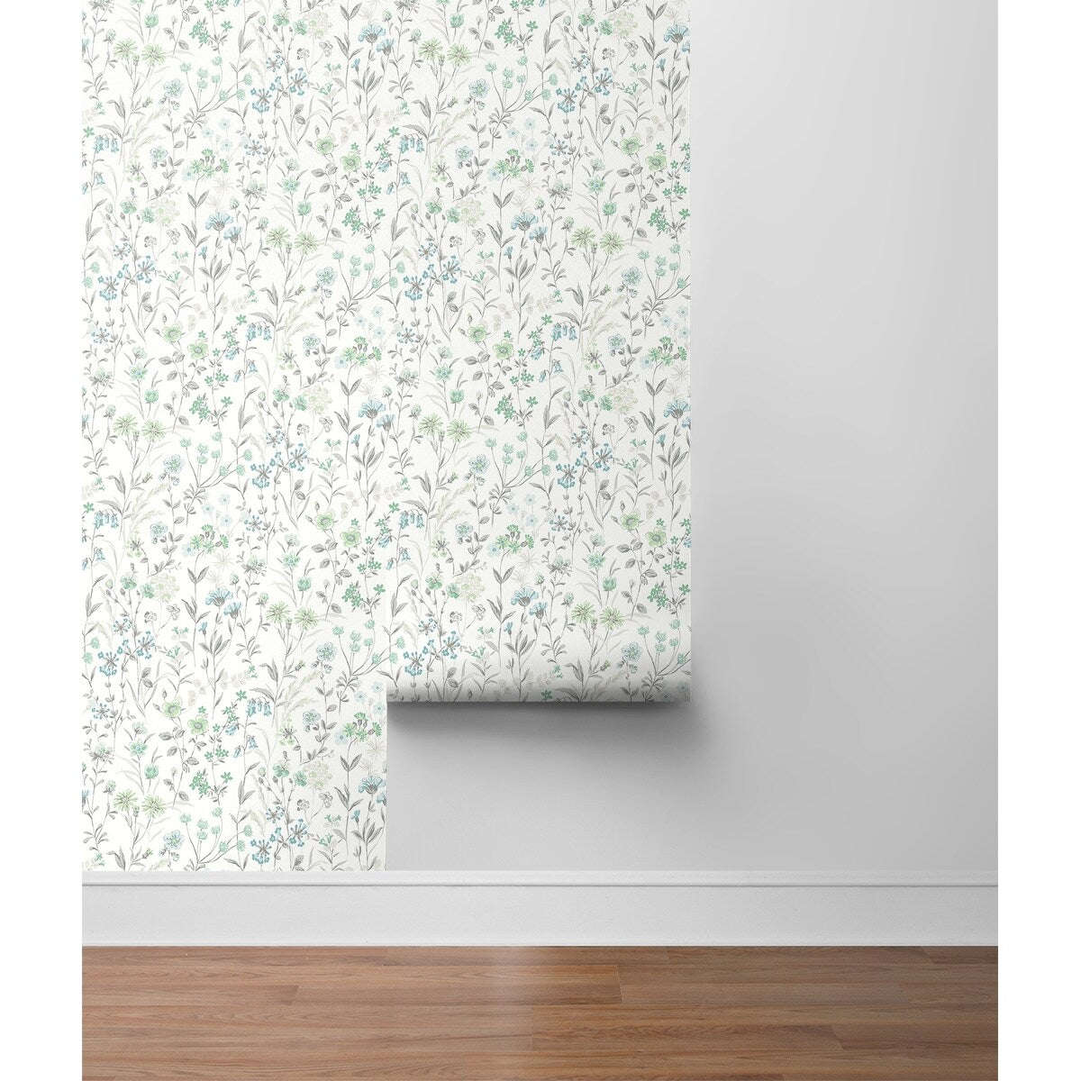 NextWall Wildflowers Peel and Stick Wallpaper