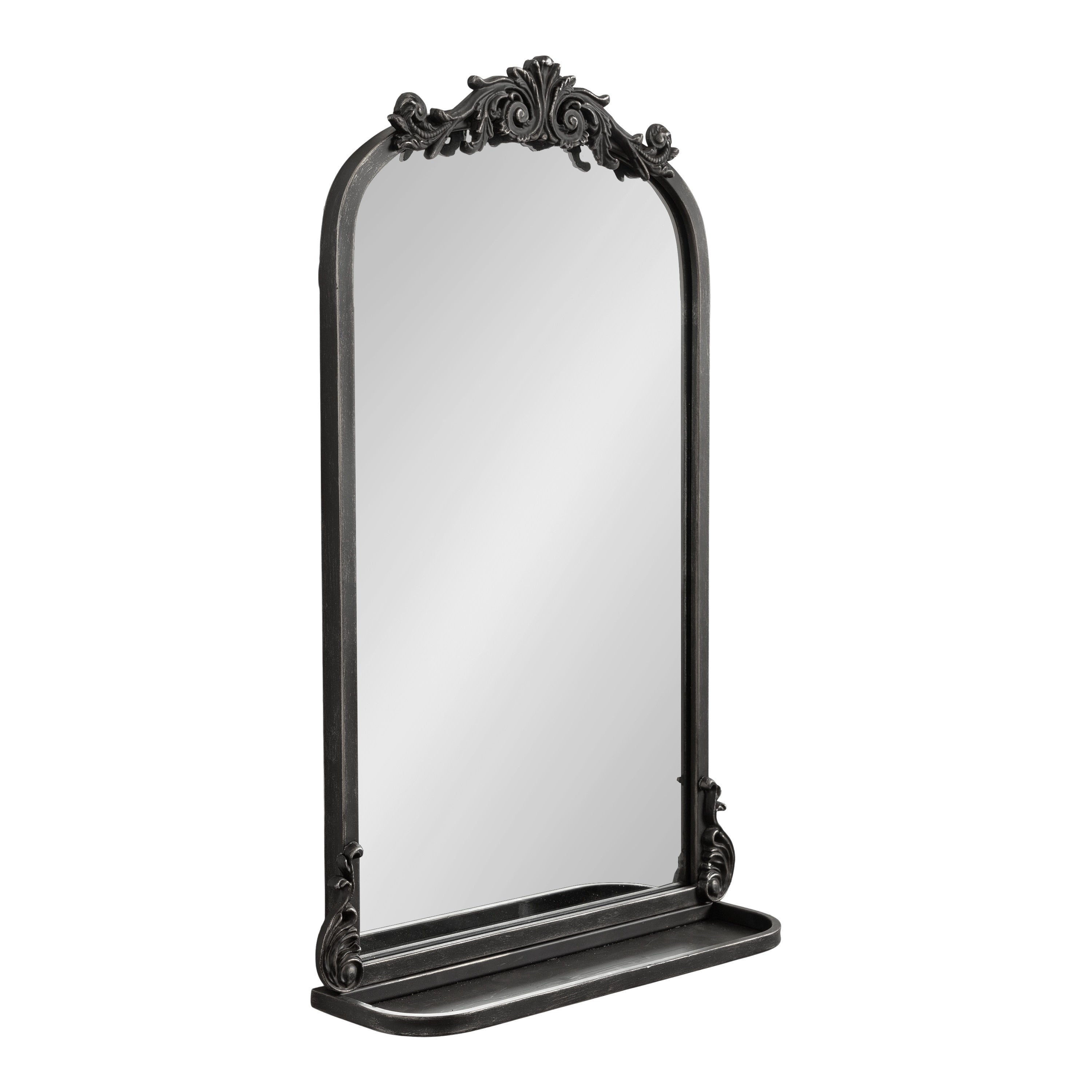 Kate and Laurel Arendahl Traditional Arch Mirror with Shelf