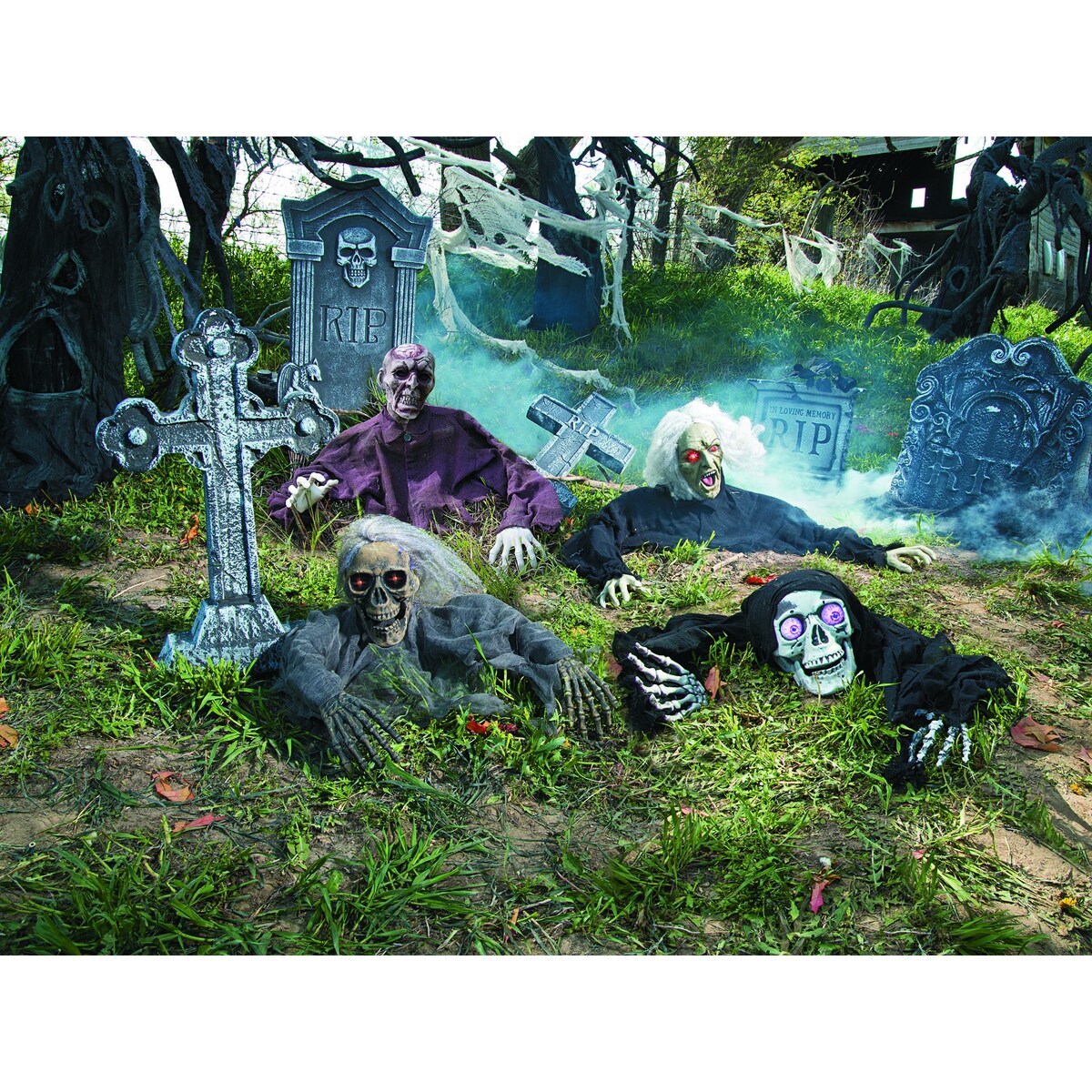 Brain Breaker Ground Breaker, Creepy Halloween Decor, 1 Piece - 10 x 2'