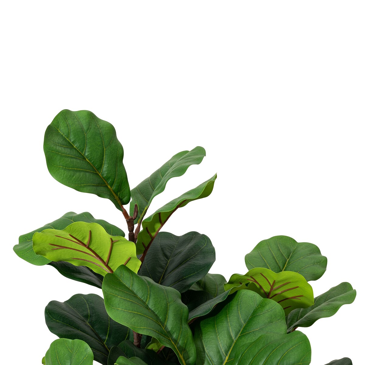 Glitzhome 3.5ft 41.25H Potted Real Touch Fiddle Leaf Fig Faux Tree - 23.5D x 41.25H