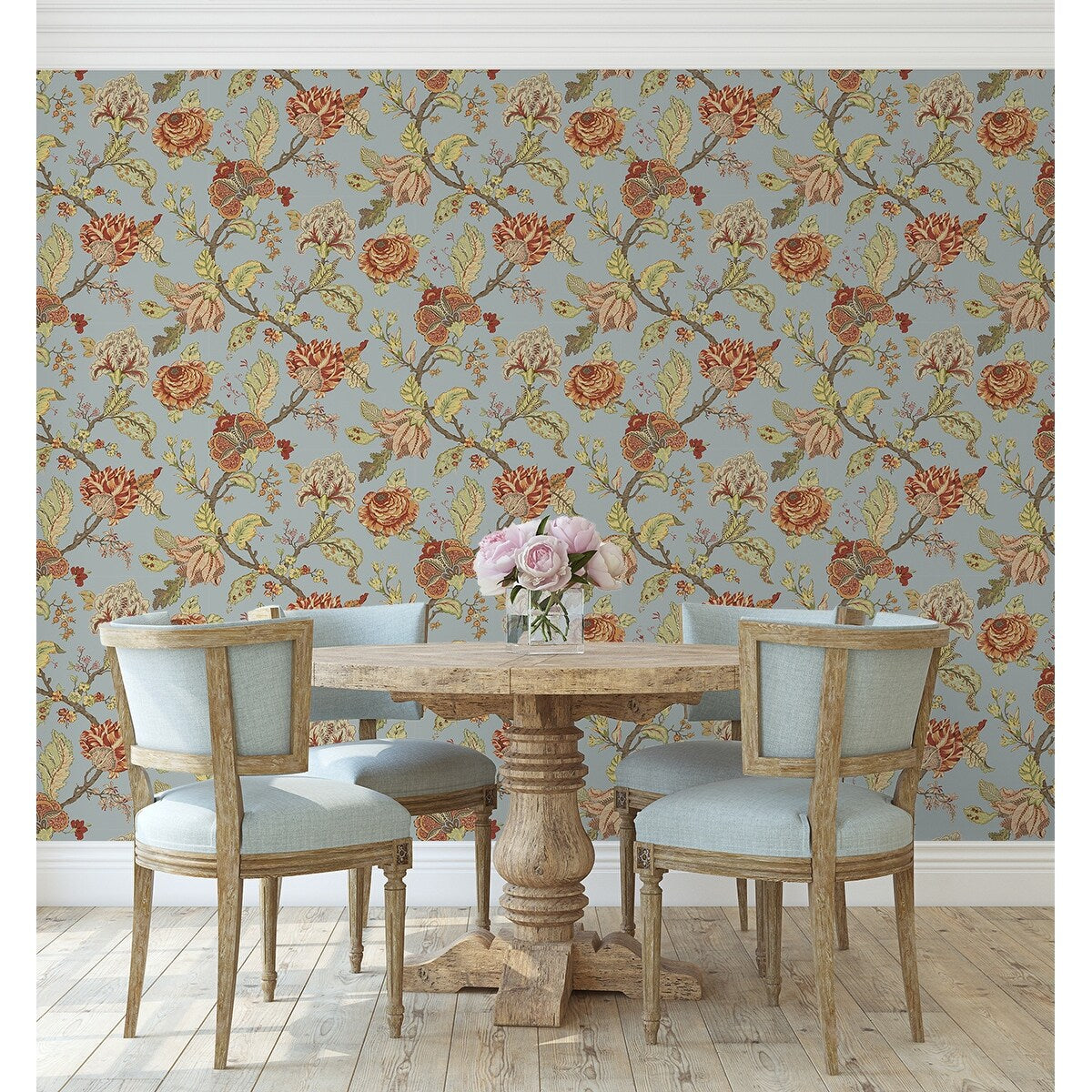 NextWall Kianna Jacobean Peel and Stick Wallpaper