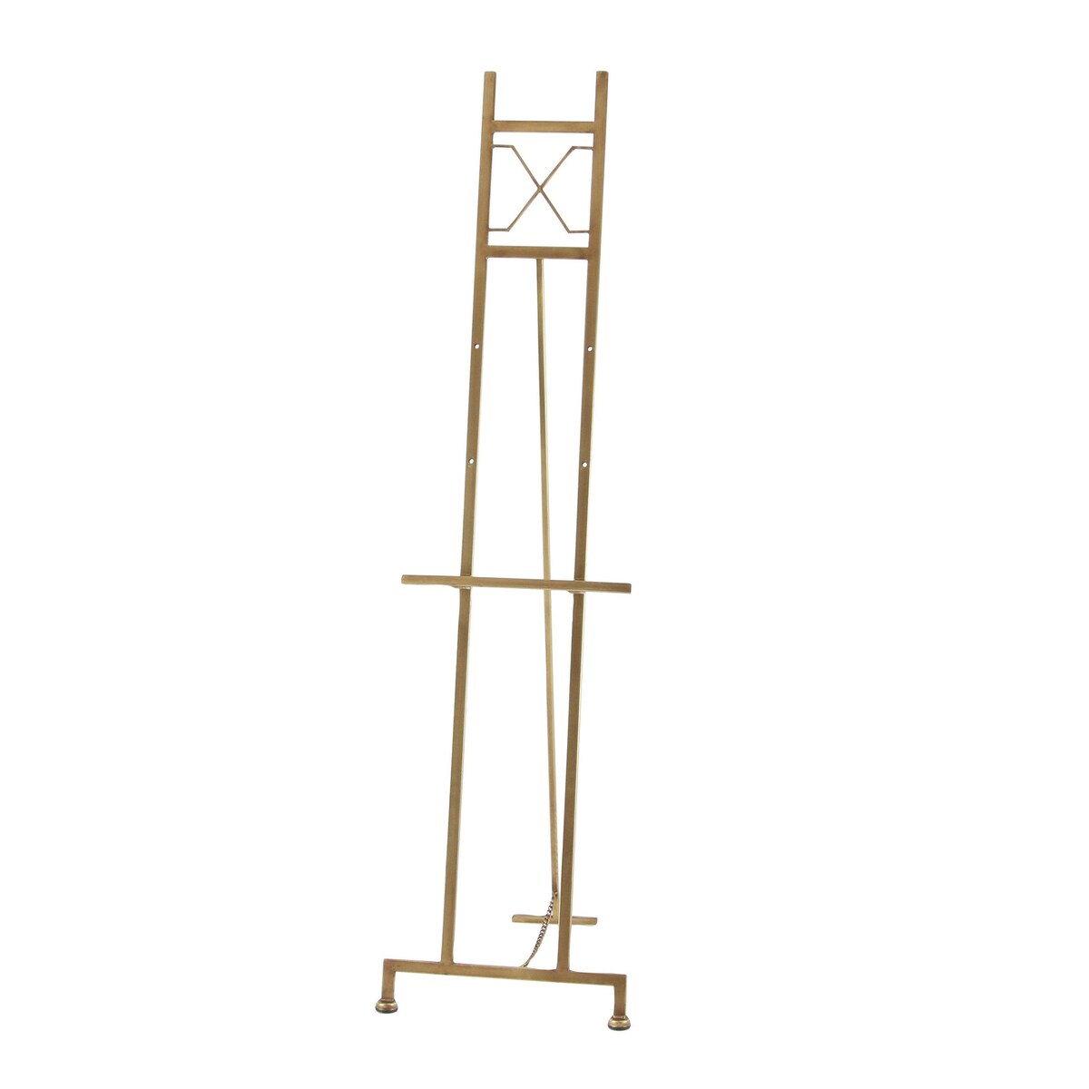 Metal Tall Adjustable 3 Tier Display Easel with Chain Support - Gold, White or Black - Roche River Decor