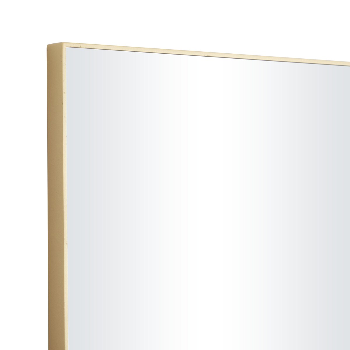 Wood Room Wall Mirror with Thin Minimalistic Frame - Black, White or Gold - Roche River Decor