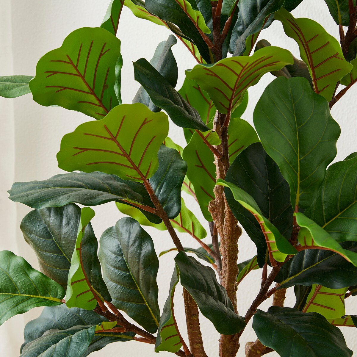 Glitzhome 3.5ft 41.25H Potted Real Touch Fiddle Leaf Fig Faux Tree - 23.5D x 41.25H