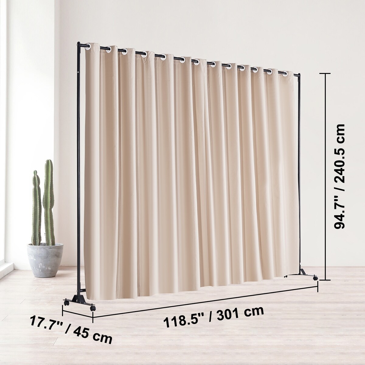 VEVOR Room Divider Folding Privacy Screens Divider Stand