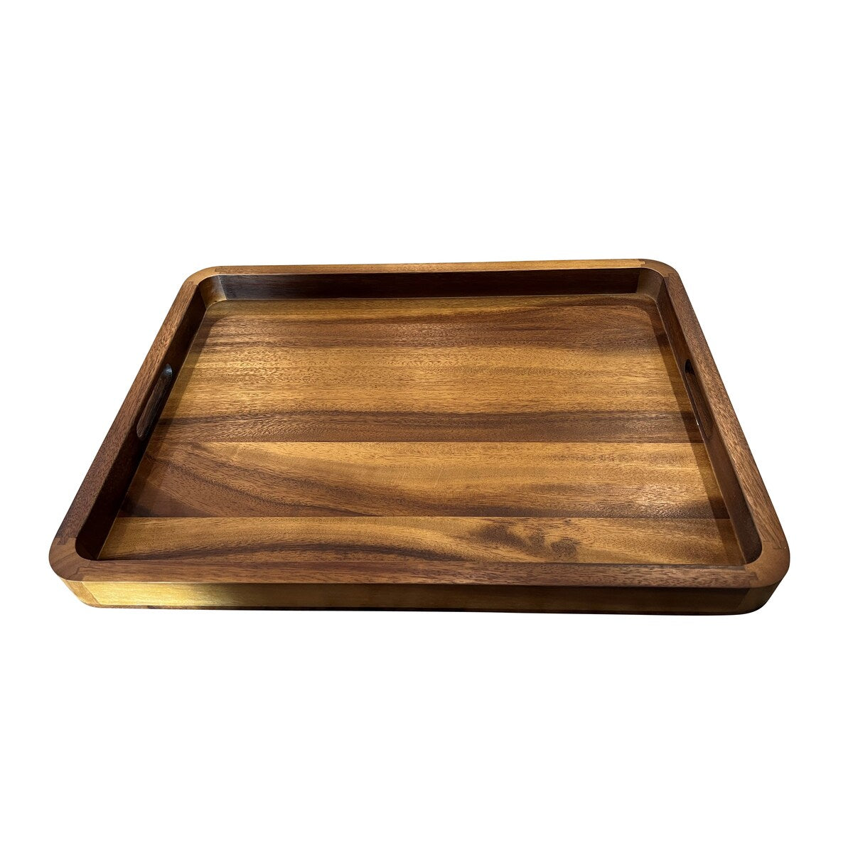 Large Rectangular Serving Tray - Solid Bottom