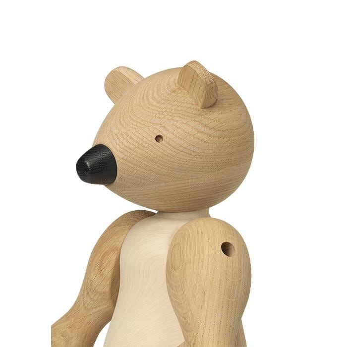 Kay Bojesen Bear, Oak/Maple, Large - H: 15.7