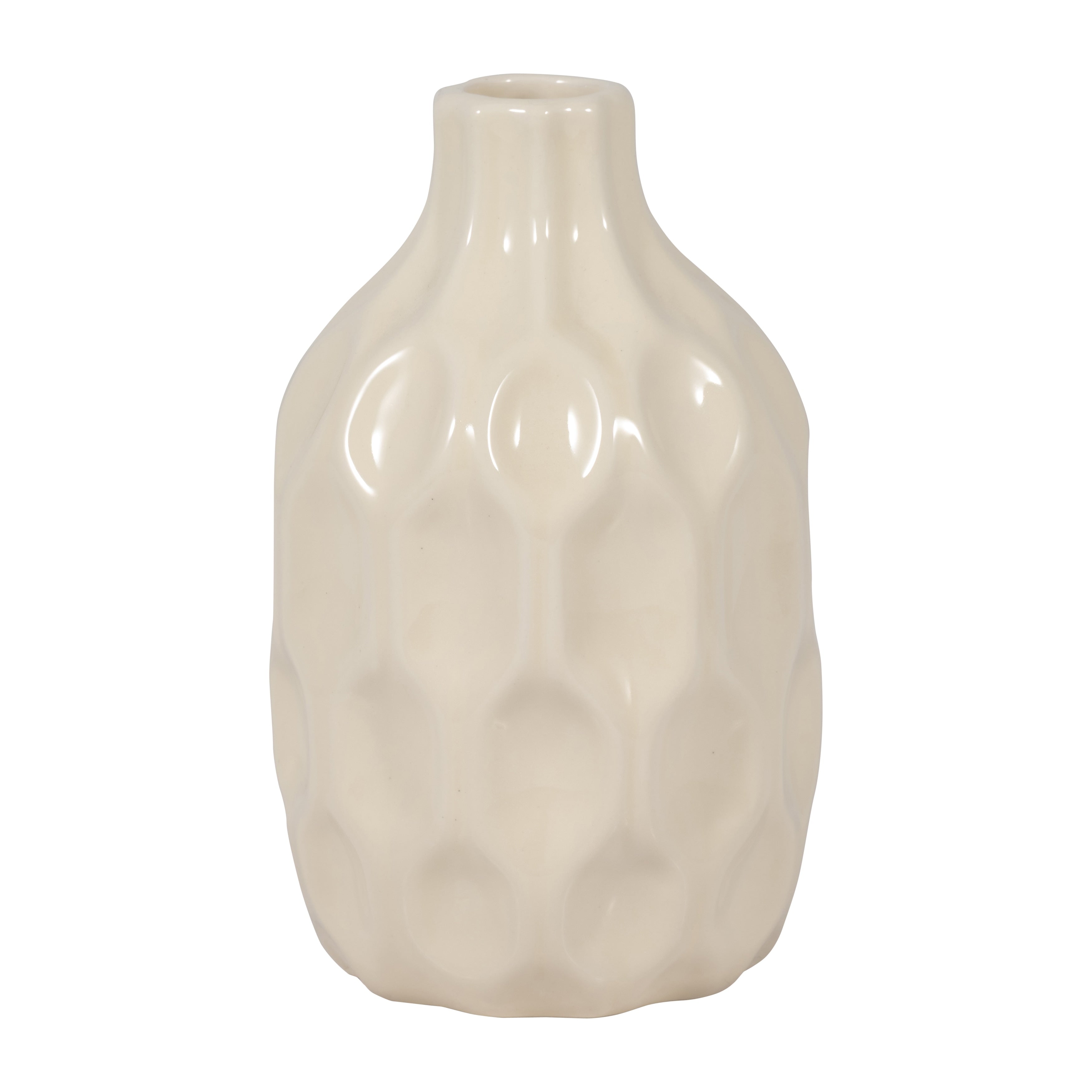 Sagebrook Home Ceramic Dimpled Vase